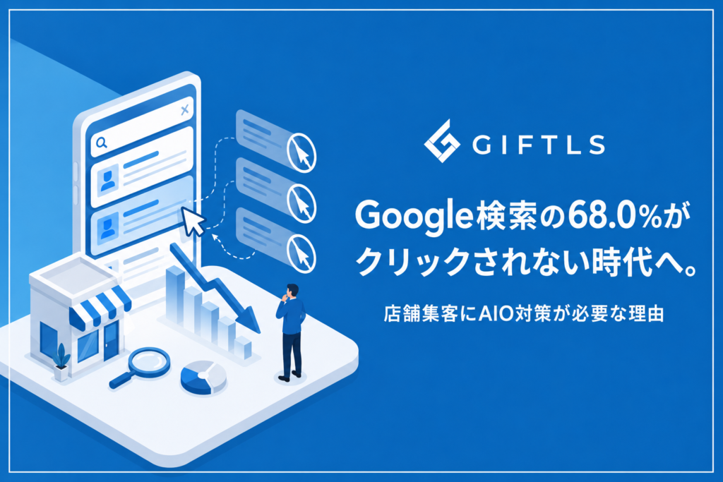 Google検索の68.0%がクリックされない時代へ。店舗集客にAIO対策が必要な理由