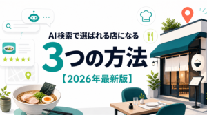 AIO対策は飲食店に必要？AI検索で選ばれる店になる3つの方法【2026年最新版】