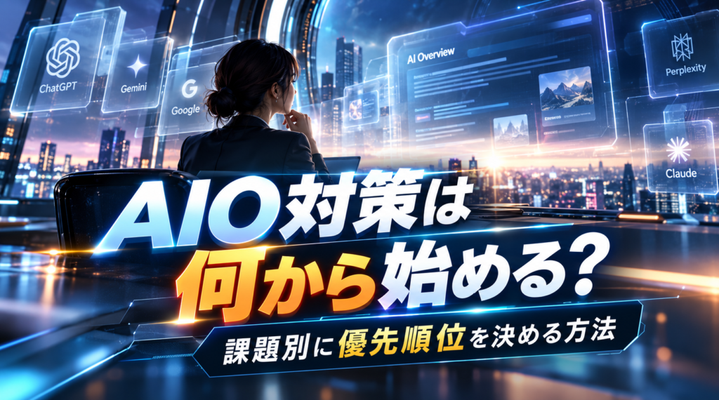 AIO対策は何から始める？課題別に優先順位を決める方法