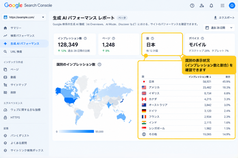 国別データからターゲットとの一致を確認画面