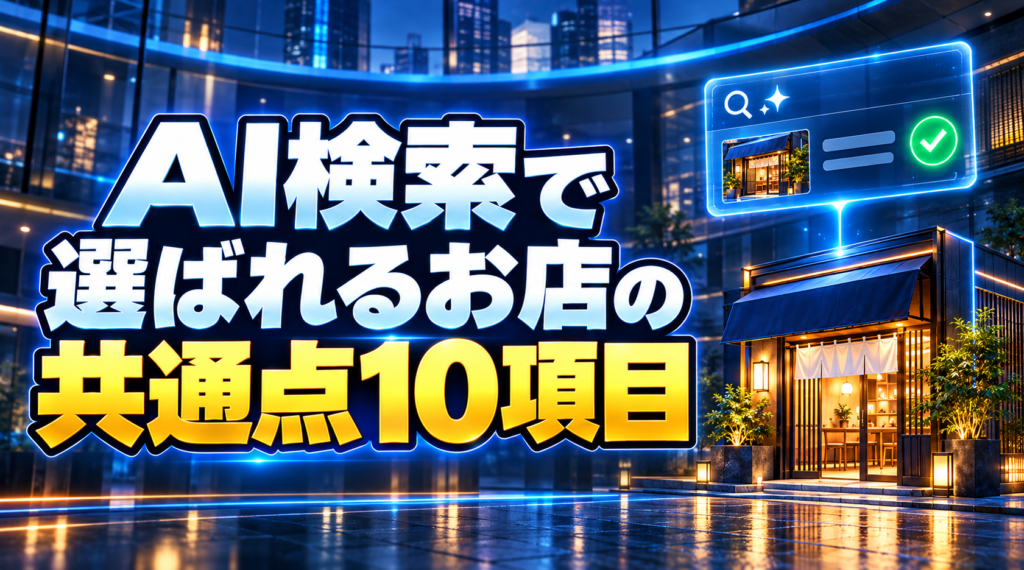 【AIO対策評価シート】AI検索で選ばれるお店の共通点10項目